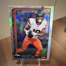 2025 Topps Chrome Football Marvin Mims Jr #87 Refractor Denver Broncos
