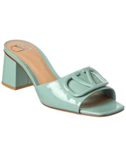 Valentino Vlogo 60 Patent Sandal Women's Blue 36