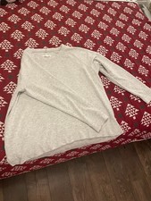 Lou Grey SignatureSoft Plush Oatmeal Pullover Sweatshirt Women s XL