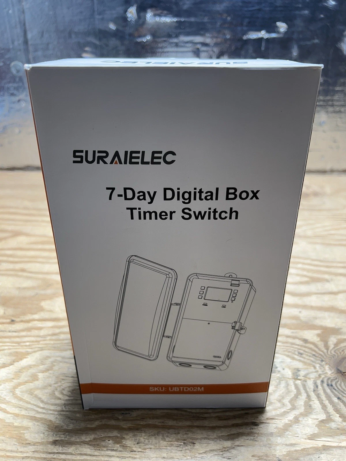 Suraielec 7-Day Digital Box Timer Switch UBTD02M