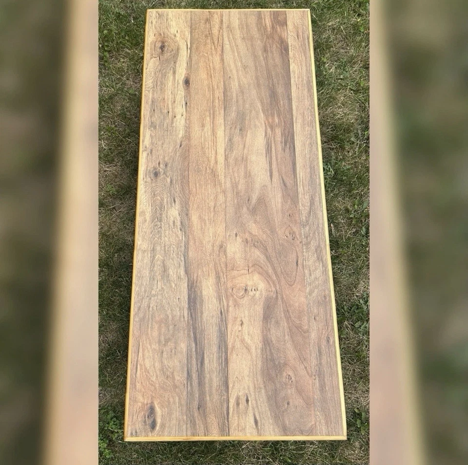 Gran Mesa de Centro Retro de Bambú - Mesa de Acento - Tiki Bar - Madera Decoración del Hogar Foto 2 de 4