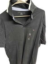 Tommy Hilfiger Men  s Polo Shirt Black XL