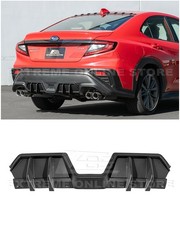 For 22-up Subaru Wrx Jdm Abs Plastic Matte Black Add On Rear Bumper Diffuser