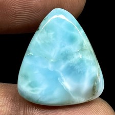 23.00 Cts Natural Larimar 23x20mm Fancy Loose Cabochon Untreated Gemstone
