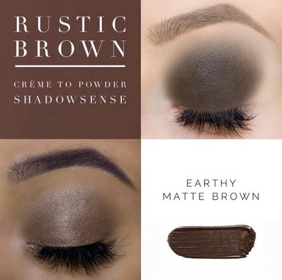 ShadowSense Cream Powder Smudge Waterproof, Rustic Brown, NEW