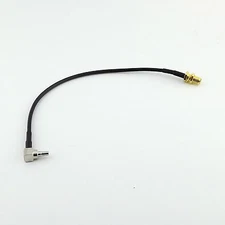 8in SMA Female Jack to CRC9 Male Right Angle RG174 Cable Jumper Pigtail 3G Modem