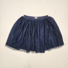 H M Girls Youth Navy Blue Sparkle Skirt Size 8-10 Years