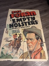 1937 Empty Holsters Poster 41x27 Split Up The Middle (A)