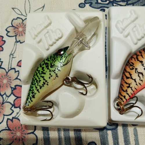 3 VINTAGE LAZY IKE NATURAL TIKE LURES - Picture 3 of 8