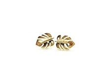 Monstera Leaf Studs Earrings, Leaf Earrings, Nature Inspired, Summer Vacation