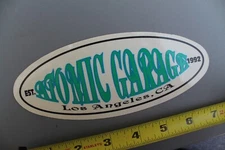 Atomic Garage Skate Shop Los Angeles Green OG Z85A Vintage Skateboarding STICKER