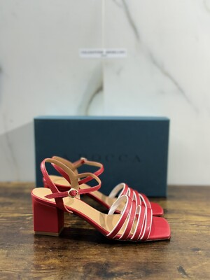 A. Bocca Women's Sandal Leather Red Luxury Woman Sandal a. Bocca 37