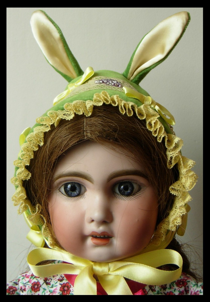 Robe Et Béret Pour Poupée Ancienne SFBJ / Jumeau / Kestner – Habillage Vintage