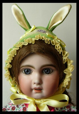 Chapeau Lapin Pour Poupée Ancienne – Jumeau, SFBJ, Kestner, Halbig – NEUF