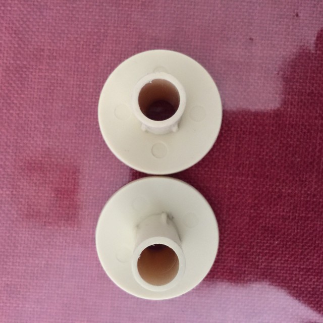 Coax Cable Feed Through Bushing 2 Pack Ivory Cable TV Satellite Cable