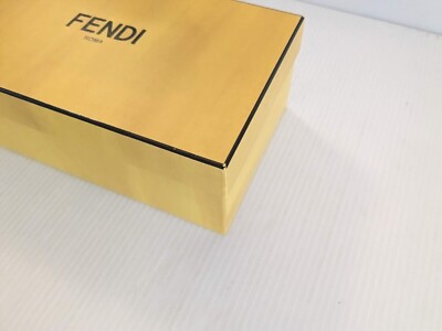 Authentic Fendi Roma Yellow Gift Box - multiple sizes available | eBay