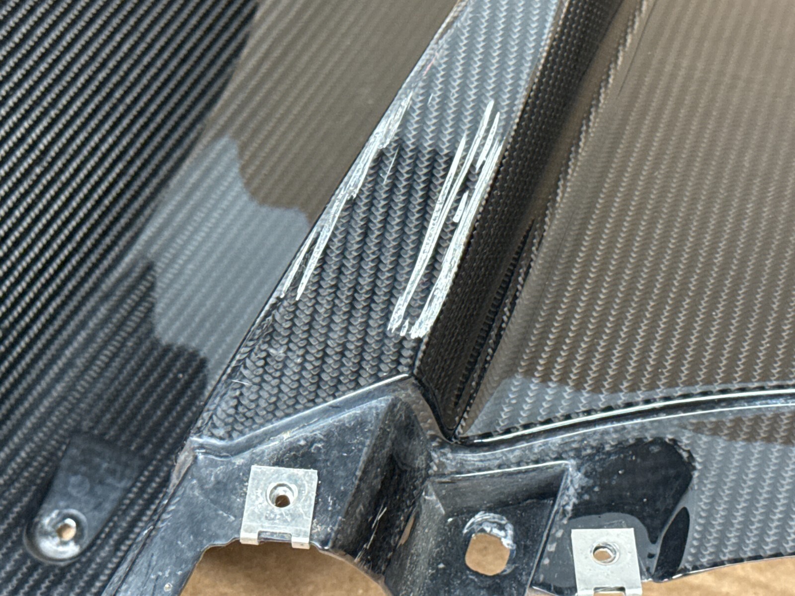 ✨2016-2018 AUDI R8 REAR BUMPER CARBON FIBER DIFFUSER SPOILER LIP 4S0 807 521 D