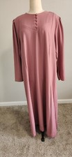 TURKISH Abaya Kaftan Dress MAXI Islamic Casual Hijab XL 2XL Long Sleeves CASUAL
