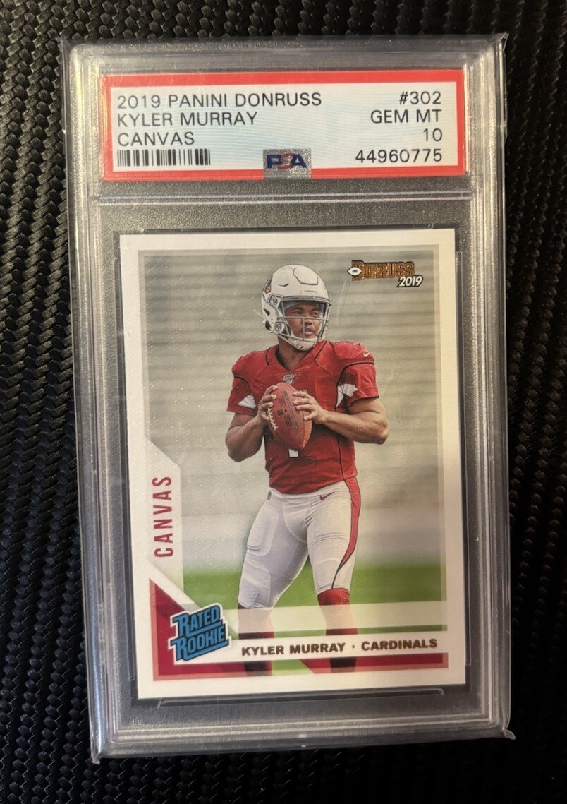 2019 Panini Donruss - Rated Rookie Canvas #302 Kyler Murray PSA 10 Low Pop