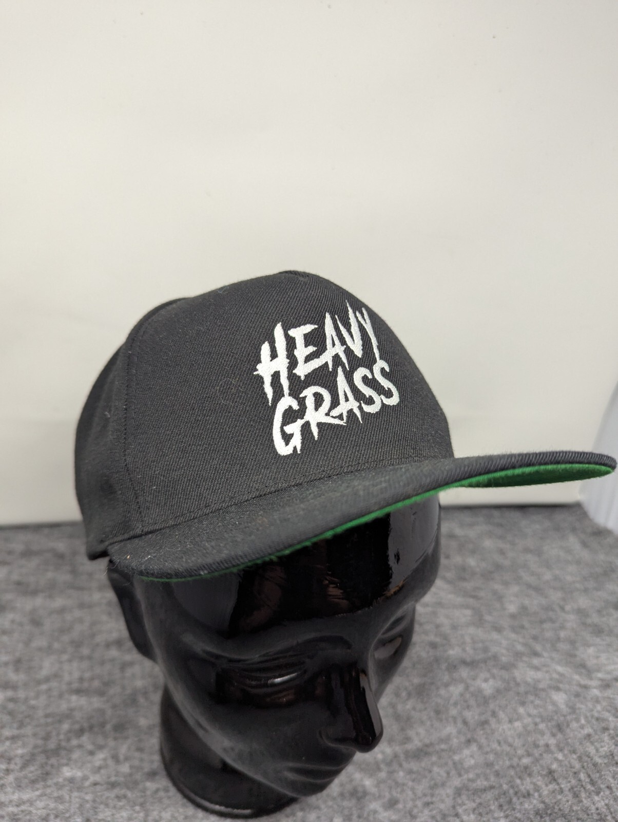 Heavy Grass Hat Snapback Adjustable Black White W… - image 2