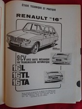 Revue technique Renault R16
