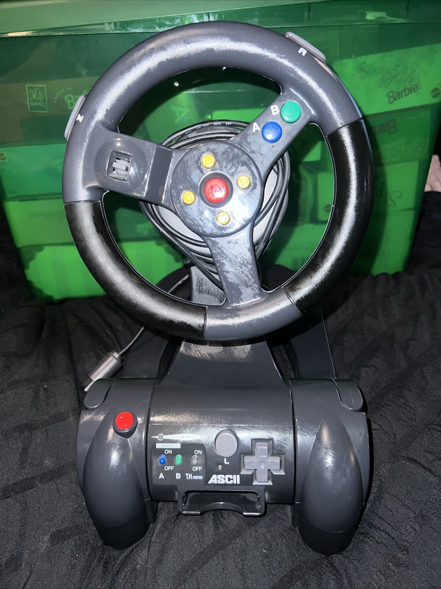 売約済希少品 Nintendo 64 専用 ステアリングホイールとペダル　海外製 売約済希少品 Nintendo 64 専用 ステアリングホイールとペダル