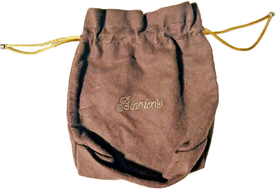 Blanton's Bourbon Whiskey Empty Brown Felt Drawstring Bag