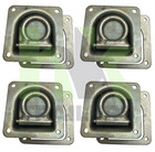 x4 Trailer Lashing Ring Eyes & Backing Plates, Tie down, Floor Mounted, Recessed
