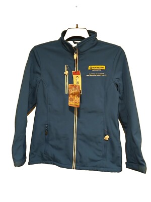 Clique Womens Size Medium Blue Jacket Wind Breaker New Holland Agriculture NWT