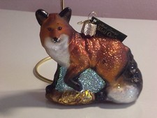 Old World Christmas "Red Fox" Glass Ornament