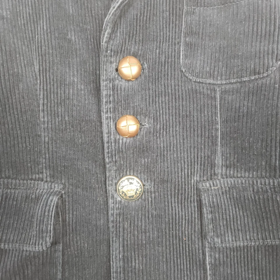 Blazer Polo Ralph Lauren Vintage Niños Pequeño Azul Marino Pana Preppy Dark Academia Foto 3 de 4