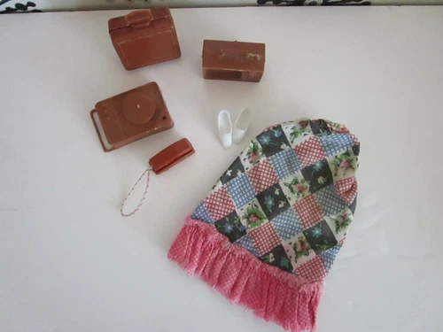1970s Busy Barbie accessories and skirt 1972