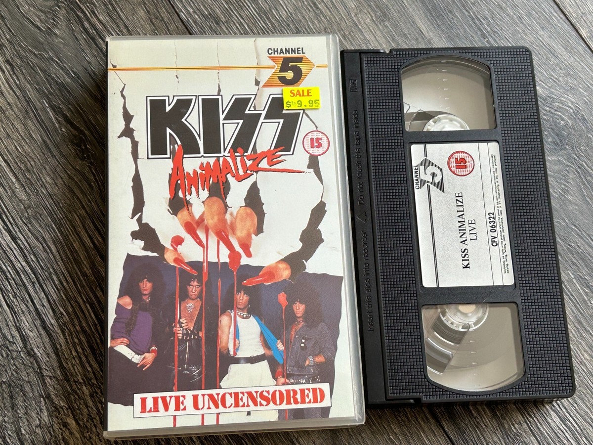 その他 Kisses [VHS] KISS VHS Video Tape ANIMALIZE Live Uncensored Concert UK Eric Carr