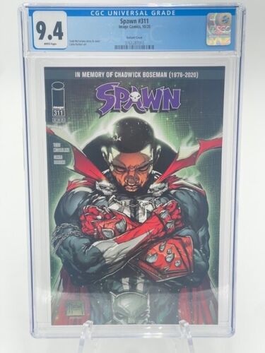 Spawn #311 CGC 9.4 Chadwick Boseman Cover McFarlane Image Comics 2020 Variant! - Afbeelding 1 van 9