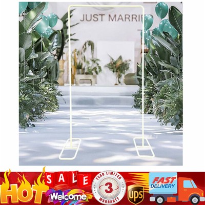 Wedding Arch Backdrop Metal Stand Square Flower Rack Frame Garden Party Decor US