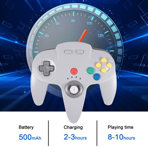 Controlador inalámbrico 2.4 G para N64 Nintendo 64 Switch PC Mac Gamepad Joystick EE. UU. - Imagen 7 de 14