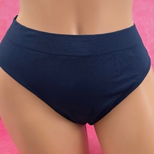 Vintage y2k Secret Treasures Panties Brief Navy Blue Sissy Knickers Women's XXXL