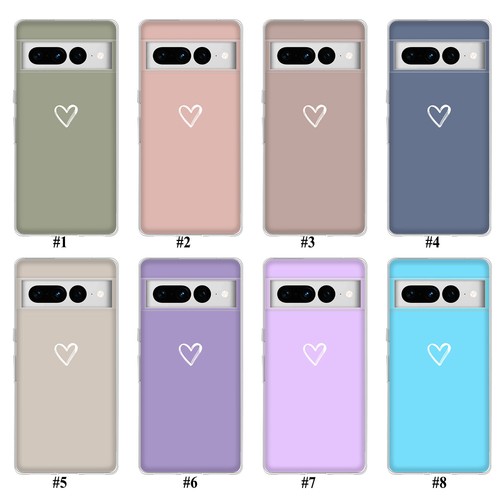 Fashion Heart Case For Google Pixel 9 8 7 Pro 6A 5 4A XL 8A Silicone Phone Cover - Picture 2 of 41