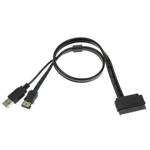 Alimentación y cable de datos USB para unidad de disco duro HDD SATA de 2.5" 22Pin a 50CM eSATA - Imagen 1 de 5