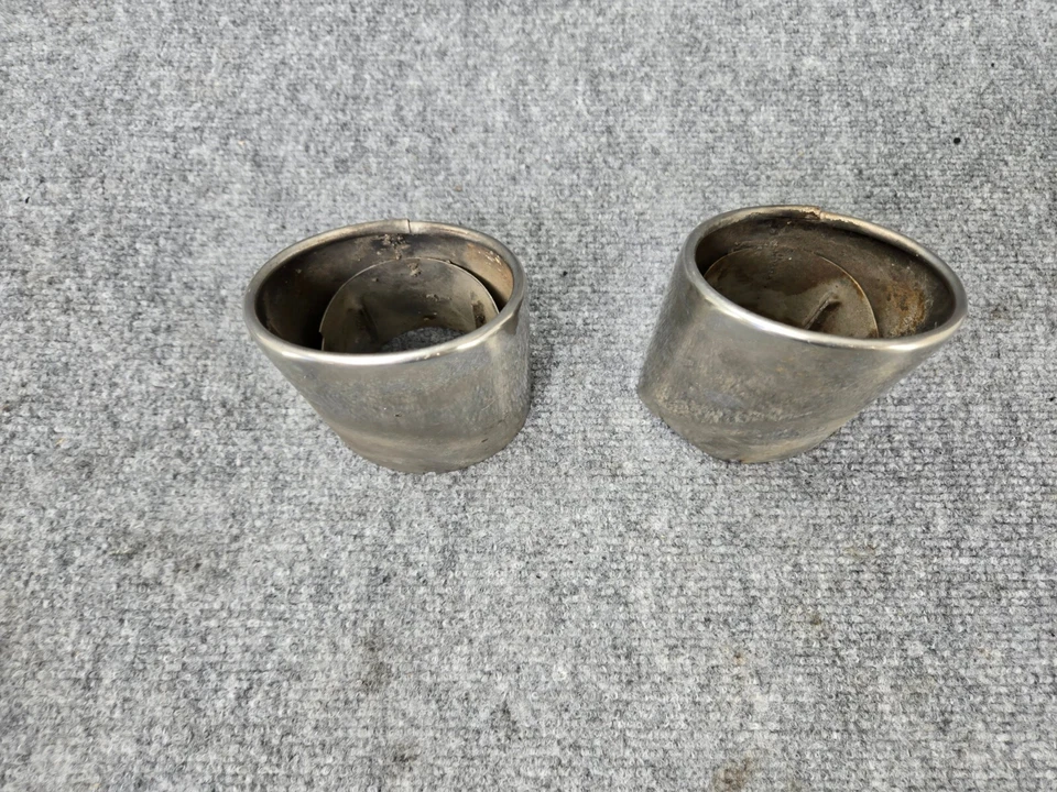 Rear Muffler Exhaust Pipe Tip Tips Set Assembly Lexus 1992-2000 Sc400 Sc300 oem - Image 2 of 4