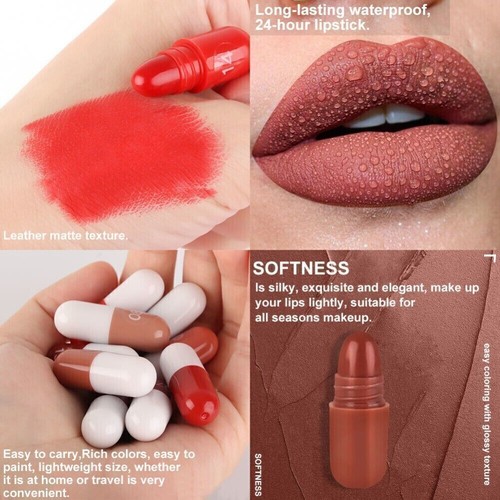 18 Colors Mini Capsule Makeup Lipstick Set Matte Lipstick Ladies Lipstick Set AU - Picture 4 of 11