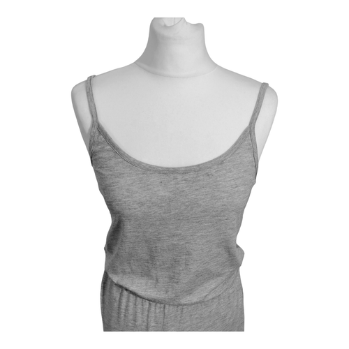 Grey Maxi Dress Size 8 Soft Stretch Cotton Jersey Adjustable Straps M&S - Picture 2 of 20