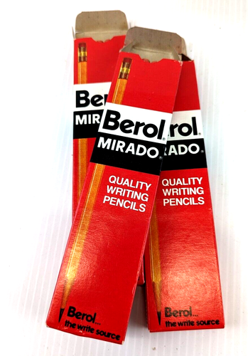 Vintage Berol Mirado Pencil 174-2 Medium Soft 12 packs Set of 3 boxes 36 pencils - Picture 6 of 8