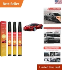 3pc Magic Car Scratch Removal Pen & Weatherproof 0.33 Fl Oz (Pack of 3),