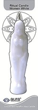 WHITE WOMAN IMAGE 7.25" CANDLE WICCA PAGAN SPELL HOODOO