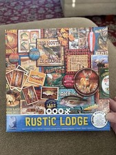 Rustic Lodge 1000 Piece Puzzle New In Box by Ceaco With Puzzle Poster CM 