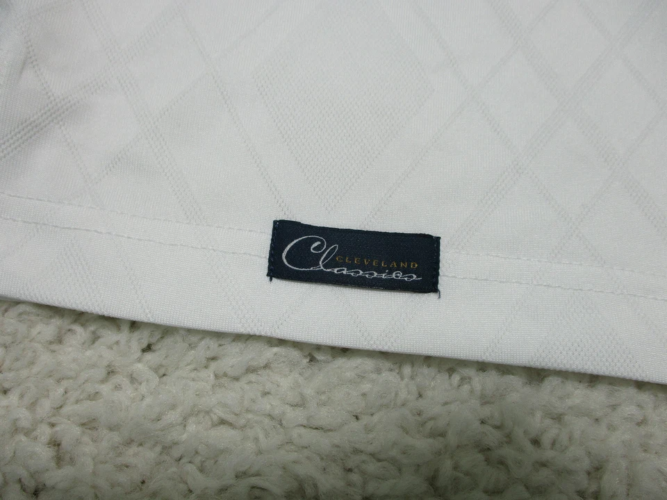 Cleveland Classics Polo Shirt Extra Large Adult White Golf Lightweight Logo Mens - Image 3 of 4