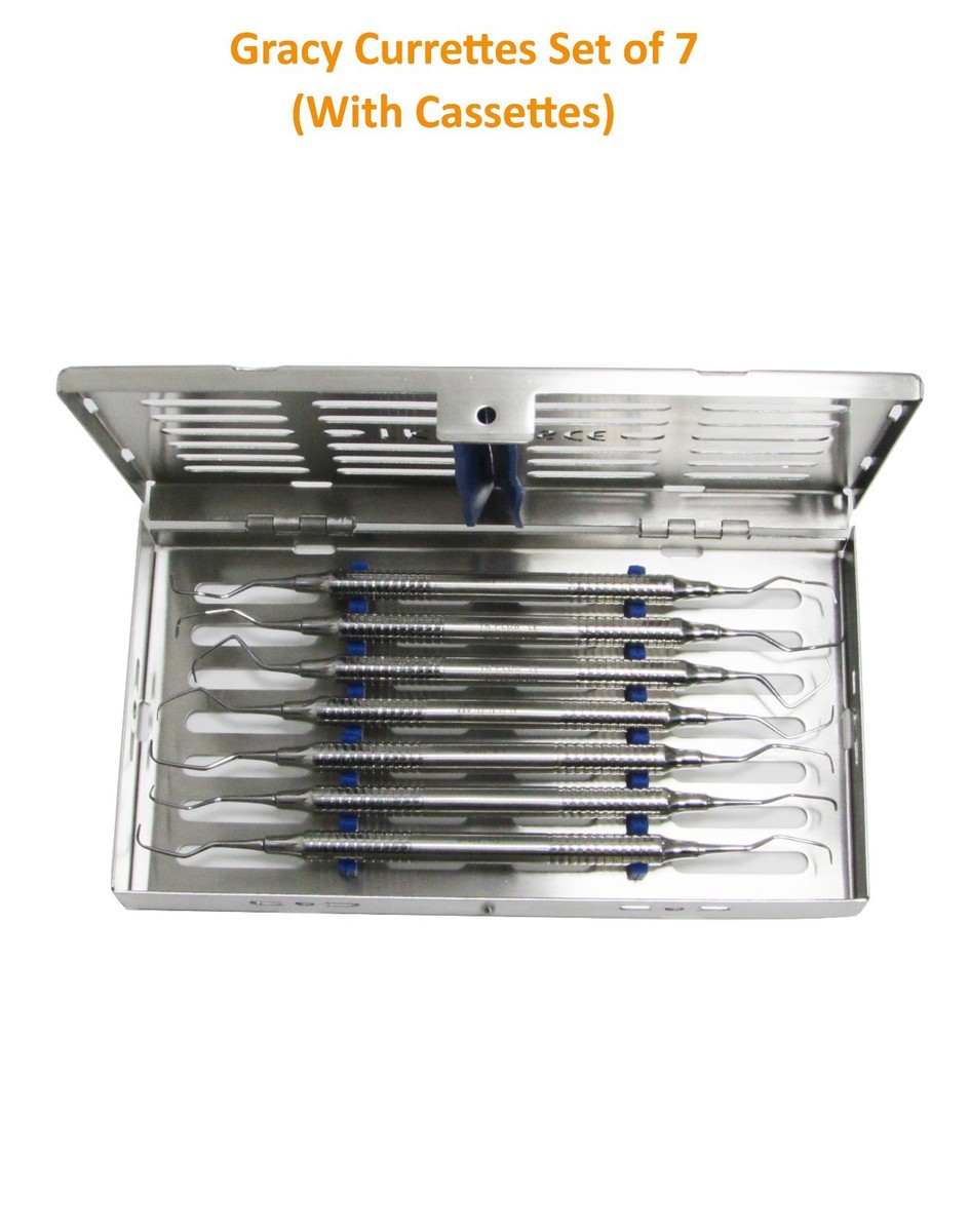 Kit Di N.7 Gracey Curette Con Cassetta MM.8- Dentale Chirurgico - Foto 4