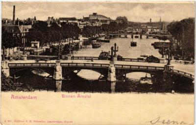 CPA AK AMSTERDAM Binnen Amstel. NIEDERLANDE (624923)