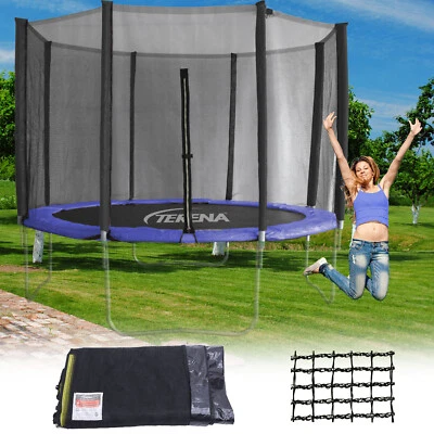TERENA Trampolin Sicherheitsnetz Ersatznetz Fangnetz Ersatzteile 244 305 366 430 427 cm